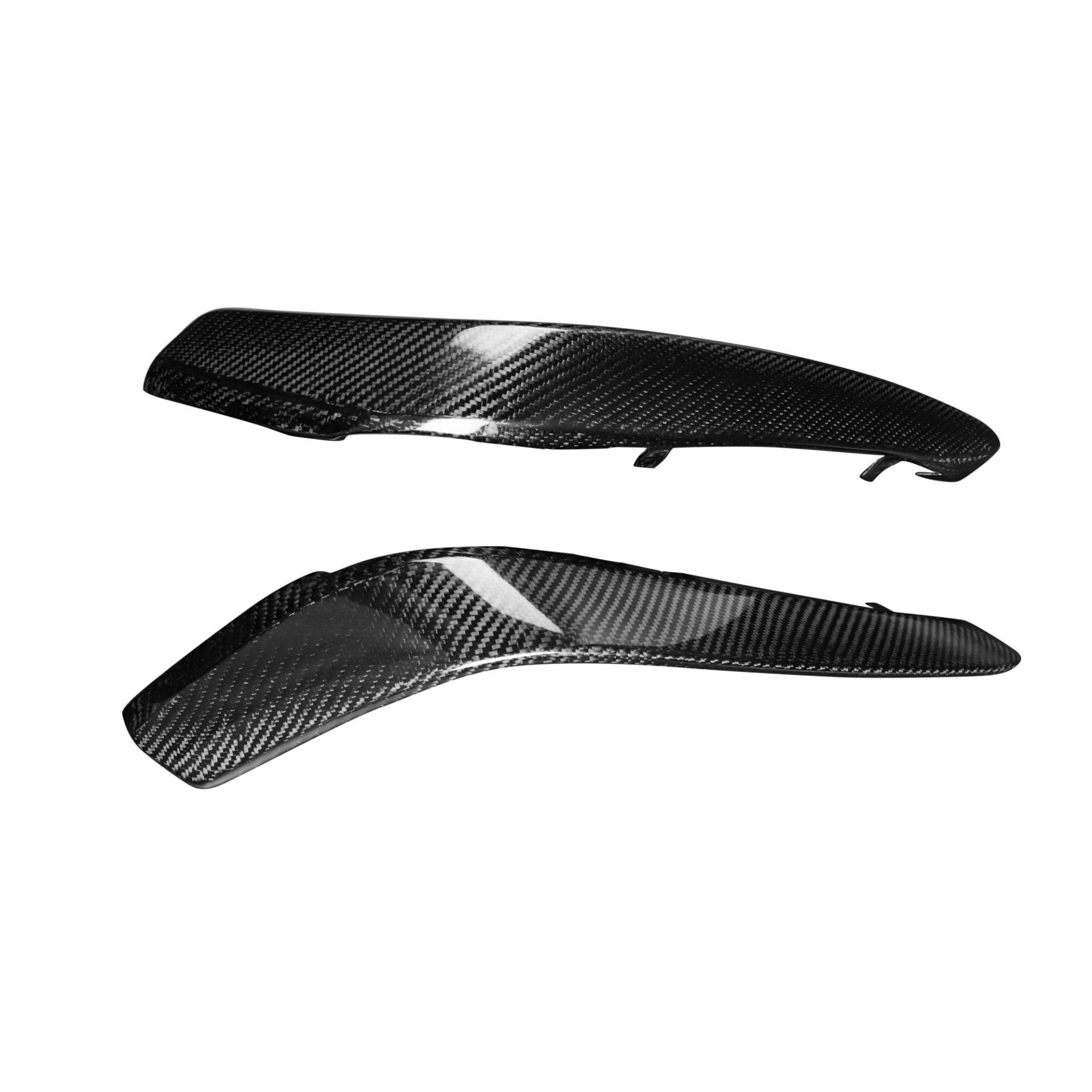 XCVKBA Kompatibel for Mercedes Benz W205 S205 C63 AMG Coupe, Kohlefaser-Frontstoßstange, Spoiler, Lufteinlass-Abdeckung, Verkleidung, Auto-Nachrüstungszubehör von XCVKBA