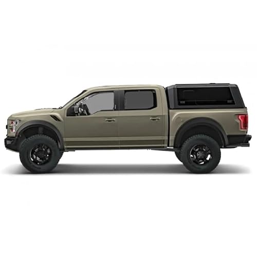 XCVKBA Maßgeschneiderter 4x4 regenfester Stahl-Hardtop-Pickup-Pickup-Truck-Camper-Aufsatz, kompatibel mit Tacoma Dodge Ram Gmc Isuzu Dmax Ranger von XCVKBA