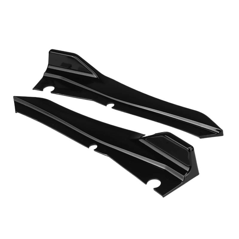 XCVKBA Paar Heckstoßstangen-Lippenkörper-Kit, Splitter, Schürzen, Seiteneckenschutz, Auto-Heckstoßstangen-Diffusor-Lippenschutz-Abdeckung, kompatibel mit Infiniti Q50(Glossy Black) von XCVKBA