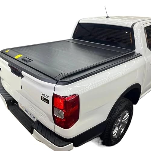 XCVKBA Pickup-Truck-Ladeflächen-Rollendeckel, Hardtop-Tonneau-Abdeckung hinten, kompatibel for Ford F150 F-150 Ranger Ram 1500 Tundra Tacoma Hilux Dmax Triton von XCVKBA