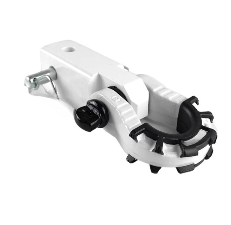 XCVKBA Solide Anhänger Arm Haken Platz Mund Traktion Abschleppen Stecker Kompatibel for Off Road(White) von XCVKBA