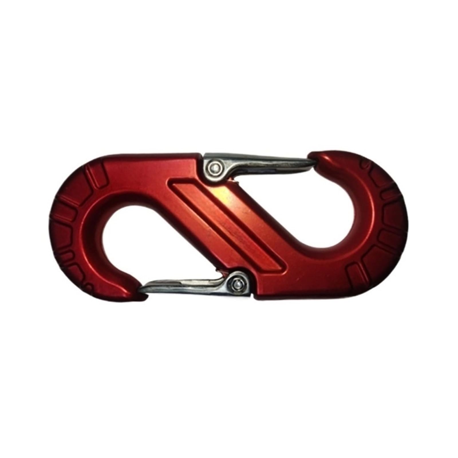 XCVKBA Universal-Abschlepphaken, 8 Tonnen Zugkraft, for Auto, Auto, alle Geländefahrzeuge, Anhängerring, Aluminium-Magnesium-Material (rot) von XCVKBA