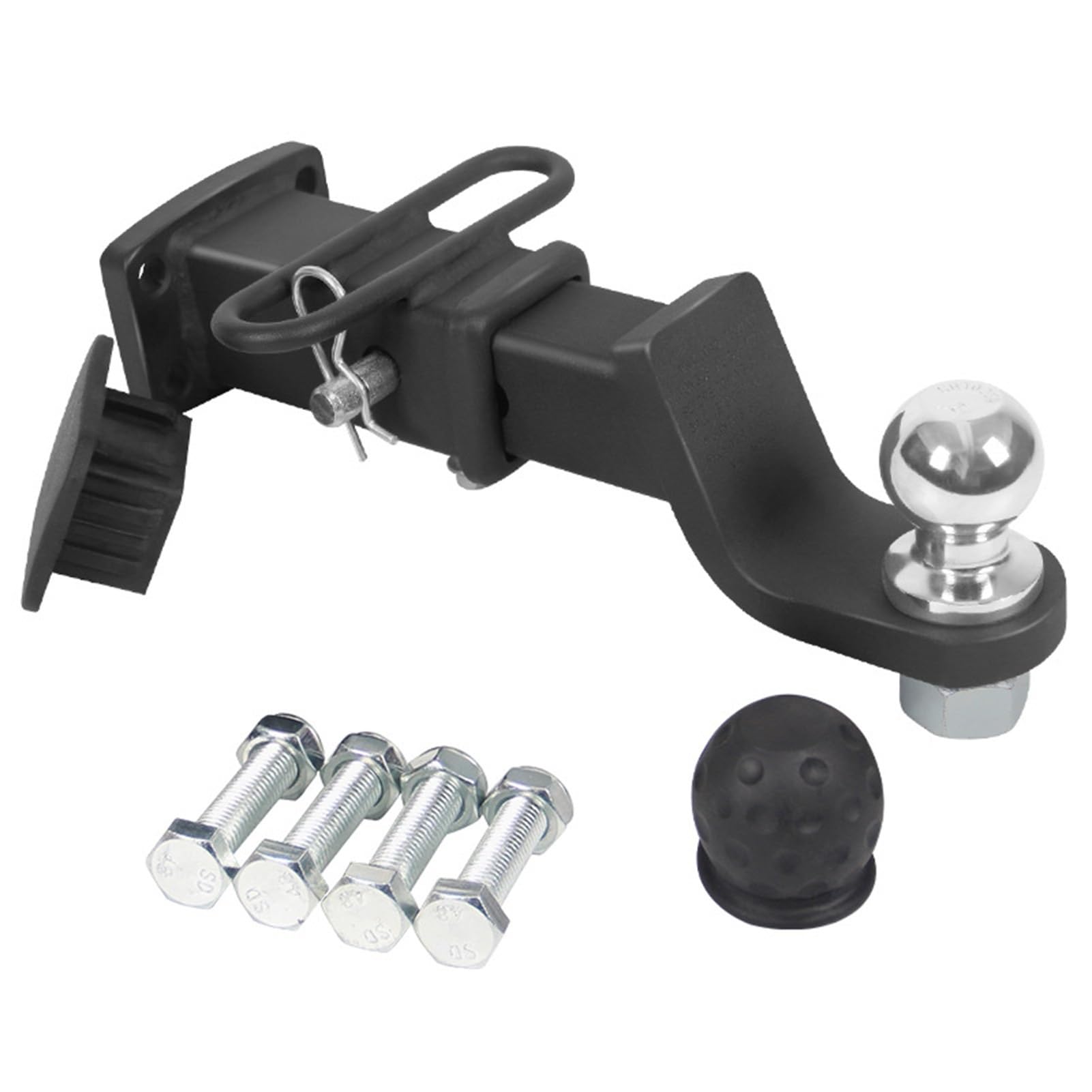 XCVKBA Universal Metall Abschlepphaken Drop Hitch Empfänger Anhänger Haken Abschleppen Werkzeuge Einstellbare Racing Ring Fahrzeug Abschlepphaken Auto Zubehör(Set1) von XCVKBA