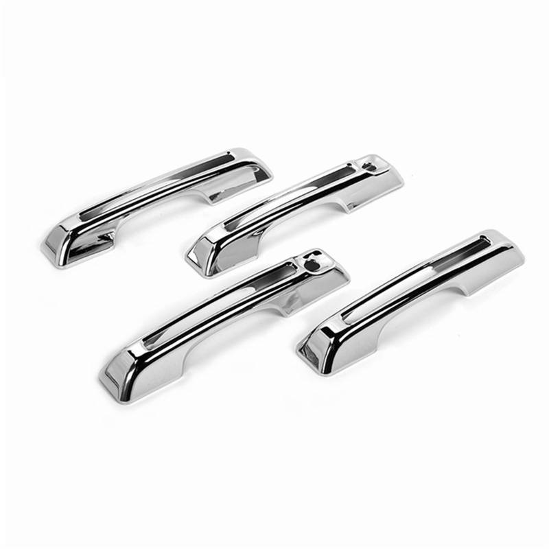 XDETGOK Außentürgriffe-Kappen Kompatibel Mit Ford Für Bronco 2021 2022 2023 2024 Autotürgriffabdeckung Autozubehör Auto Außentürgriff Dekorationsschale(Chrome 4 pcs) von XDETGOK