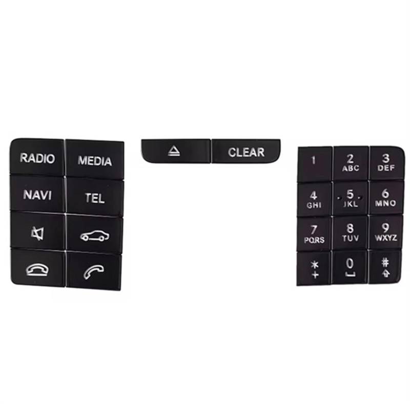 XDETGOK Kompatibel Mit Benz Für CLS W218 2014 2015 2016 2017 Auto-Mittelkonsole CD-Panel Multimedia-Tastenaufkleber Auto Tasten Aufkleber von XDETGOK