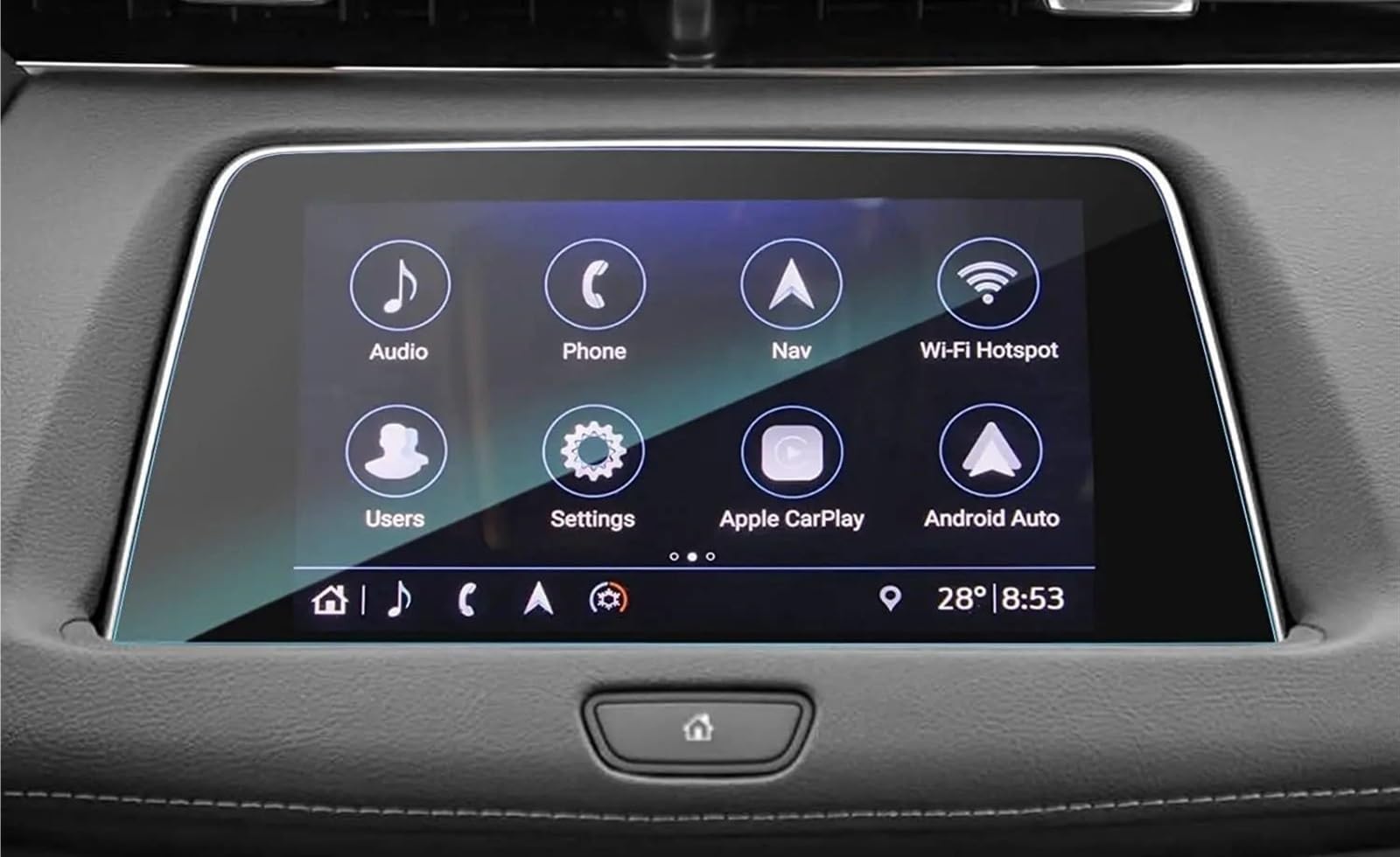 XDETGOK Kompatibel Mit Cadillac Für XT4 2019 2020 2021 2022 2023 Auto-GPS-Navigations-LCD-Bildschirm Displayschutzfolie Aus Gehärtetem Glas Auto-Displayschutzfolien von XDETGOK