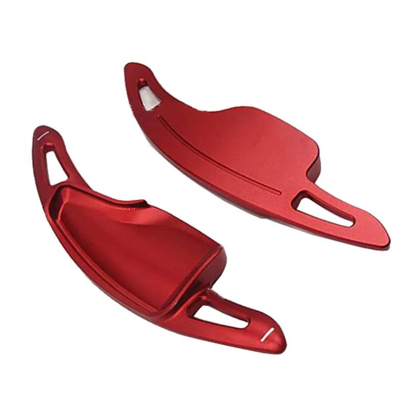 XDETGOK Kompatibel Mit Chevrolet Für Camaro MK6 ZL1 LT1 2016 2018, Aluminium-Lenkrad-Schaltwippenverlängerung, 2 Teile/Paar Car Shift Paddles(Red) von XDETGOK