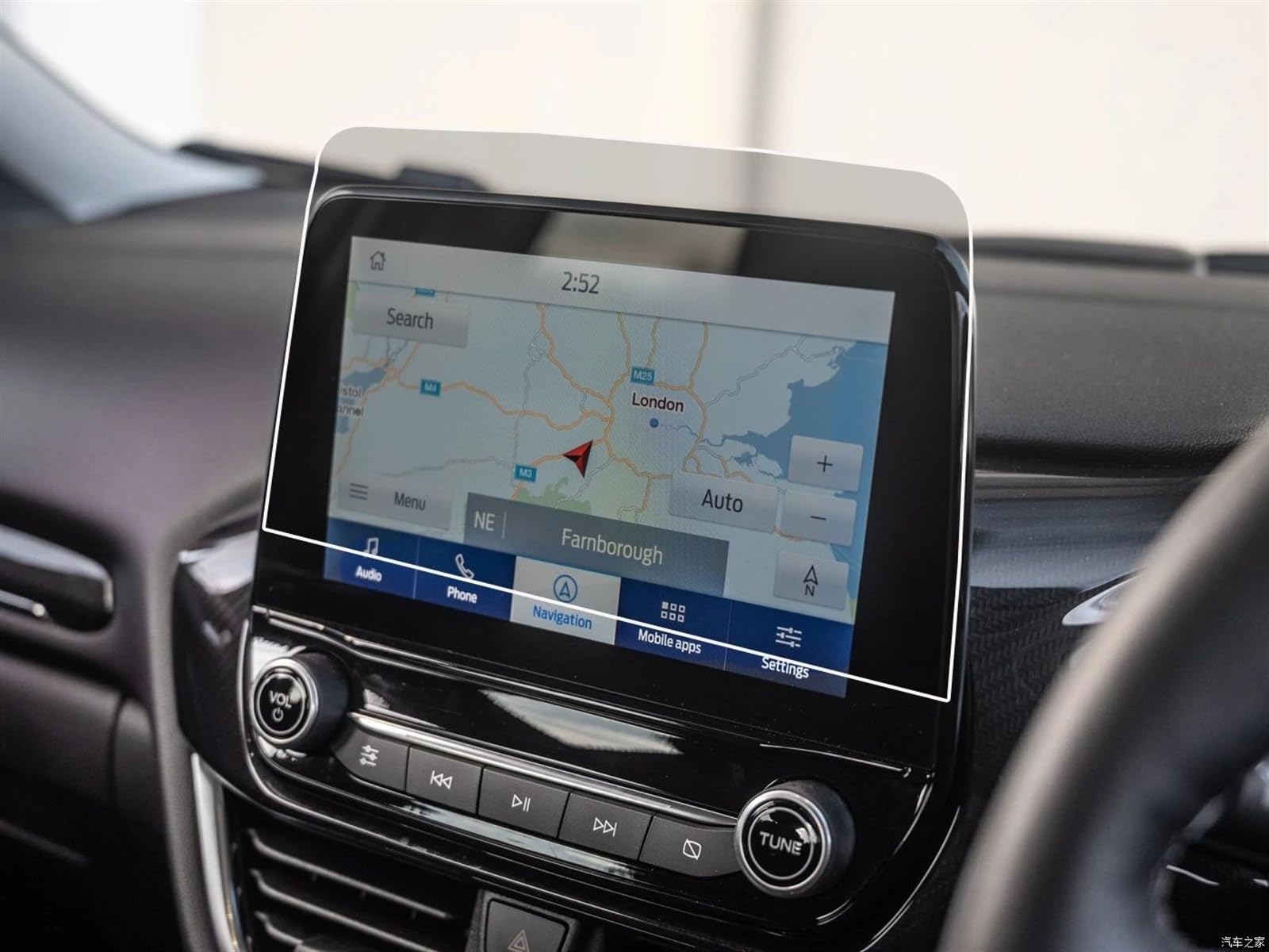 XDETGOK Kompatibel Mit Ford Für Puma 2019 2020 2021 2022 2023 Auto-GPS-Navigation LCD-Bildschirm Displayschutz Aus Gehärtetem Glas Auto-Displayschutzfolien von XDETGOK