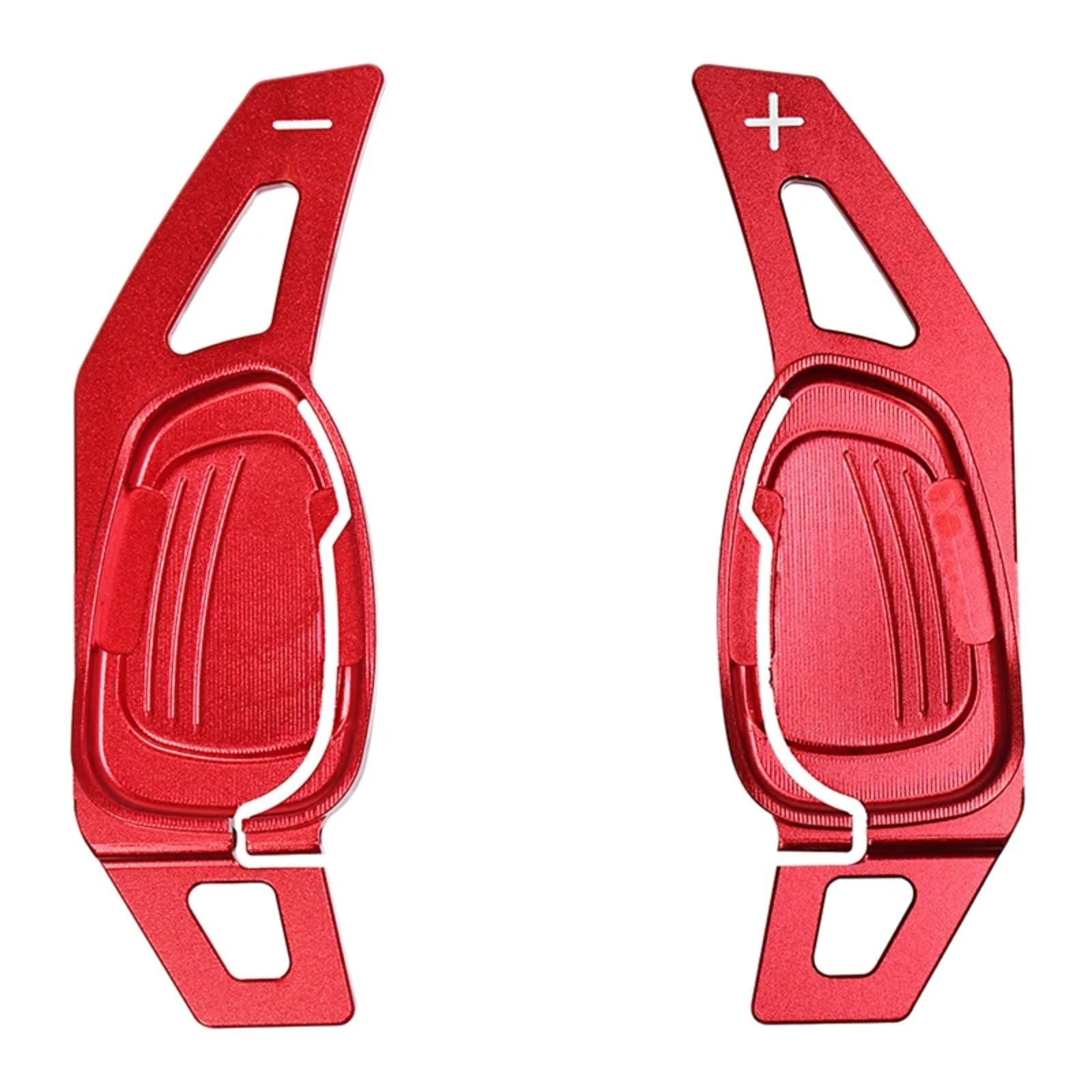 XDETGOK Kompatibel Mit Für RS3 Für Sport 2015 2016, 2 Stück, Aluminiumlegierung, Auto-Lenkrad-Paddelverlängerung, Schaltwippen Car Shift Paddles(Red) von XDETGOK