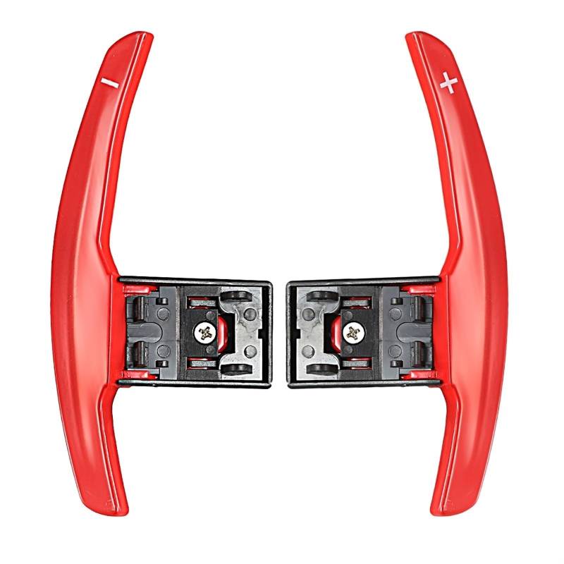 XDETGOK Kompatibel Mit Für Serie 3 F30 F31 2012 2013 2014 2015 2016 2017 2018 2019 Auto-Lenkrad-Schaltwippen Auto-Schaltwippen Car Shift Paddles(Red) von XDETGOK