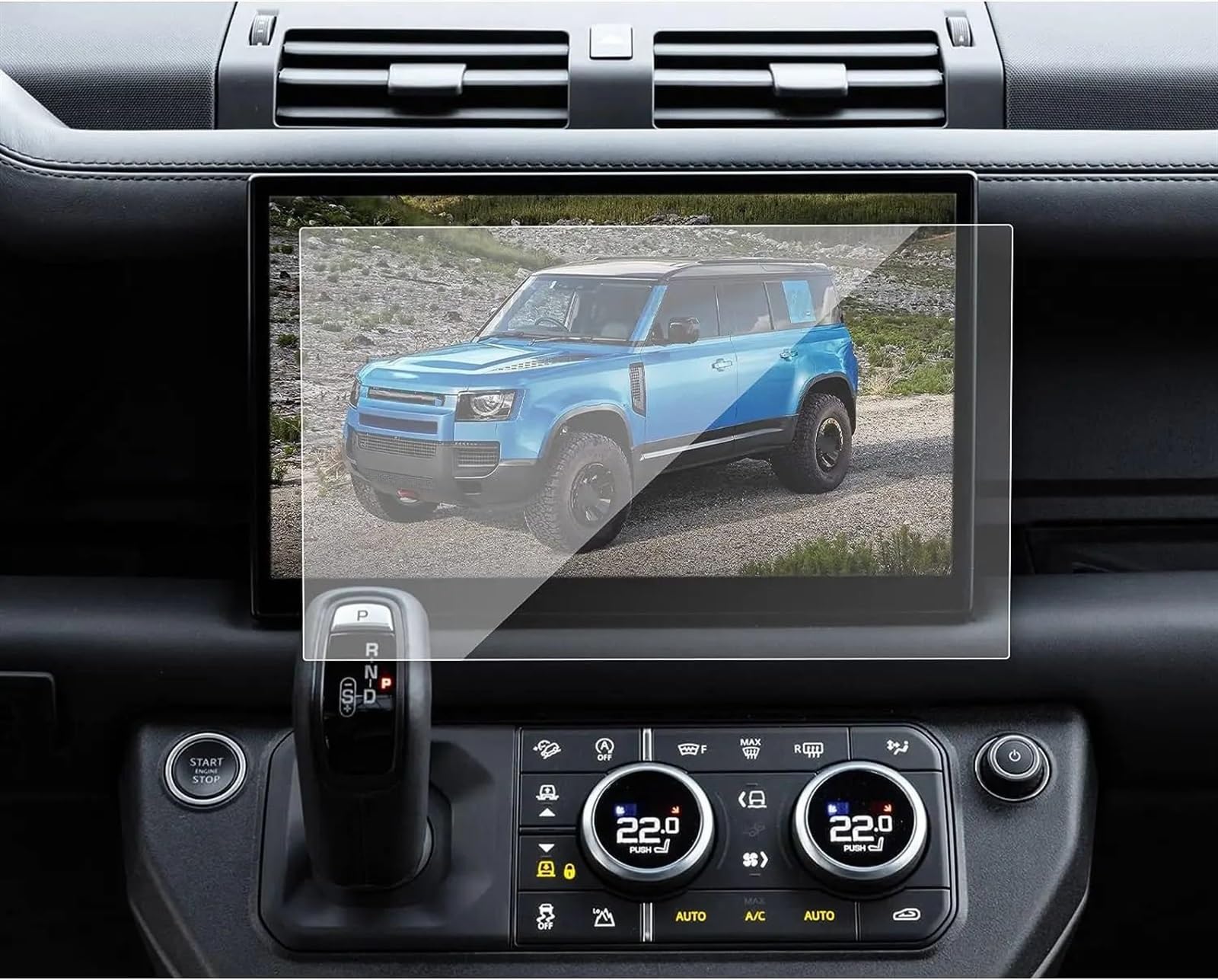 XDETGOK Kompatibel Mit Land Für Rover Für Defender 2023 2024 11,4 Zoll Auto-GPS-Navigation Displayschutzfolie Aus Gehärtetem Glas Auto-Displayschutzfolien von XDETGOK