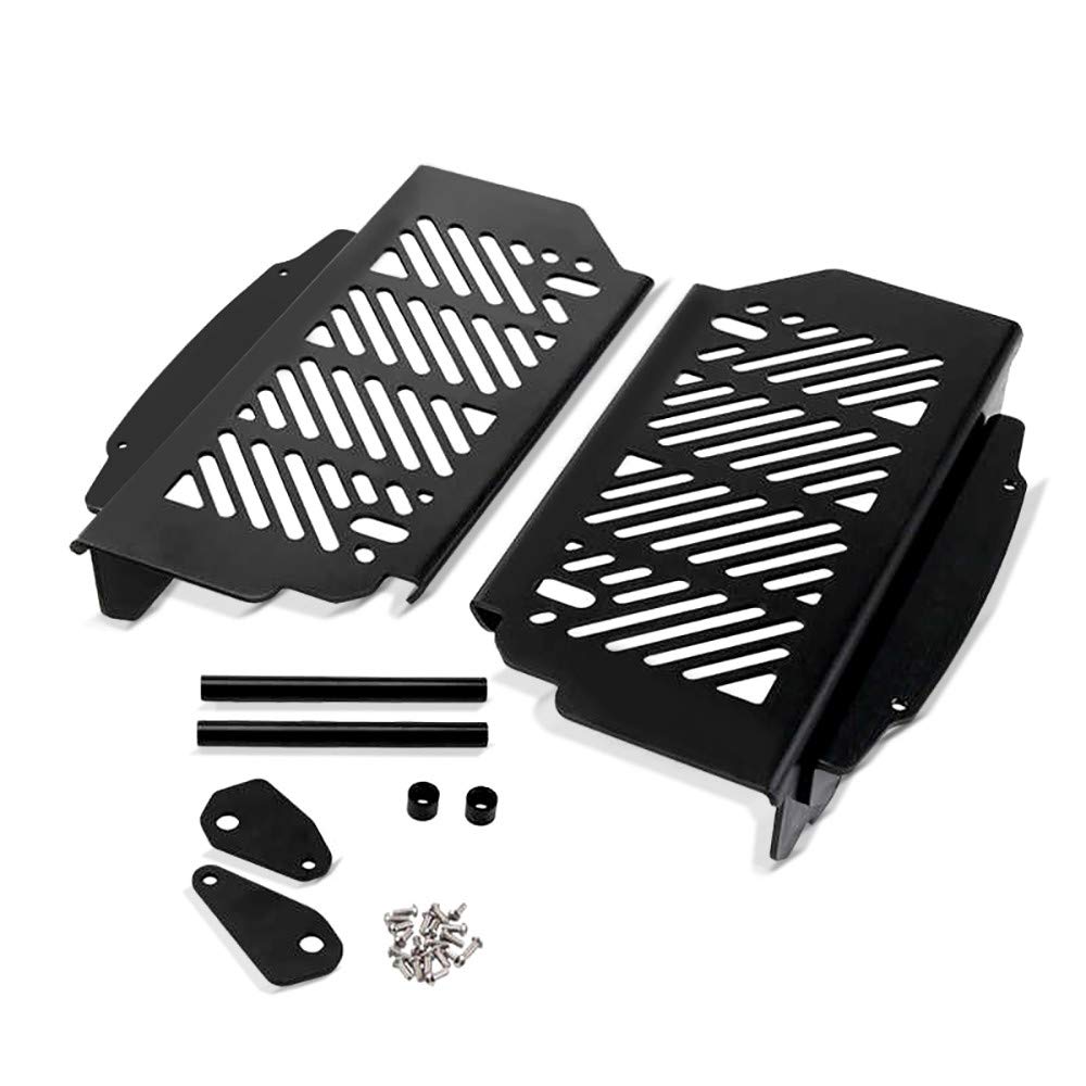 Kühlerschutz Aluminium Kompatibel für KTM 500/450 / 350/250 EXC-F 17-21 schwarz von XDURE