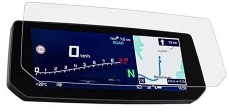 Abdeckung für elektrisches Messgerät, XEBRAD Displayschutzfolie, for K1600 K1600GT K1600GTL K1600 GT 2022 2021, Instrumentenfolie, Motorrad-Kratzer-Cluster-Bildschirm, Armaturenbrett-Schutz(BLACK 2 SE von XEBRAD