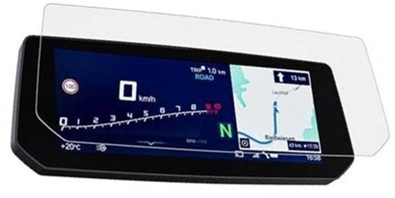 Abdeckung für elektrisches Messgerät, XEBRAD Displayschutzfolie, for K1600 K1600GT K1600GTL K1600 GT 2022 2021, Motorrad-Kratzer-Cluster-Bildschirm, Armaturenbrett-Schutz, Instrumentenfolie(BLACK 2 SE von XEBRAD