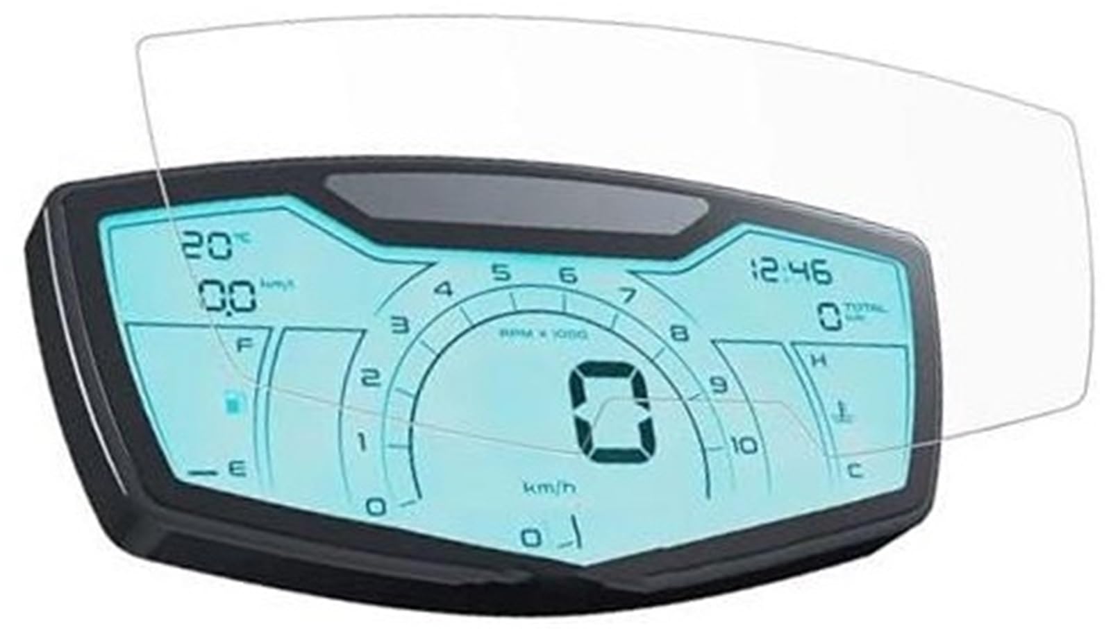 Abdeckung für elektrisches Messgerät, XEBRAD Displayschutzfolie, for Piaggio, Medley 125 Zubehör, Motorrad, Kratzfest, Medley125 2020–2023, Armaturenbrett-Displayschutz, HD-Schutzfolie(Black 2 Set) von XEBRAD