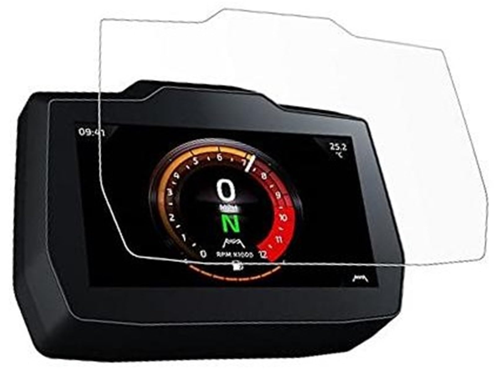 Abdeckung für elektrisches Messgerät, XEBRAD Displayschutzfolie, for Tiger 1200 2022, Zubehör, Tacho, Kratzcluster-Bildschirm, for Tiger 1200, Motorrad-Armaturenbrett-Schutz, Instrumentenfolie(BLACK 1 von XEBRAD