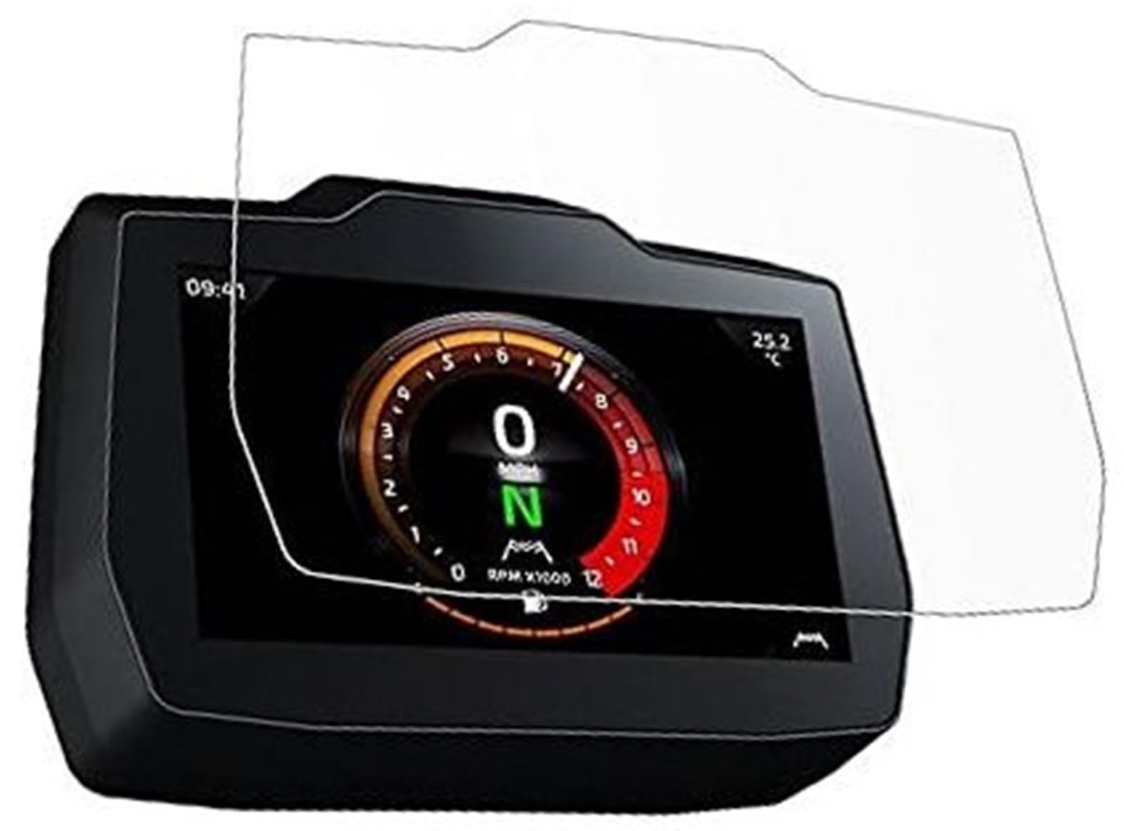 Abdeckung für elektrisches Messgerät, XEBRAD Displayschutzfolie, for Tiger 1200 2022, Zubehör, Tacho-Kratz-Cluster-Display, for Tiger 1200 Motorrad(Black 2 x pcs) von XEBRAD