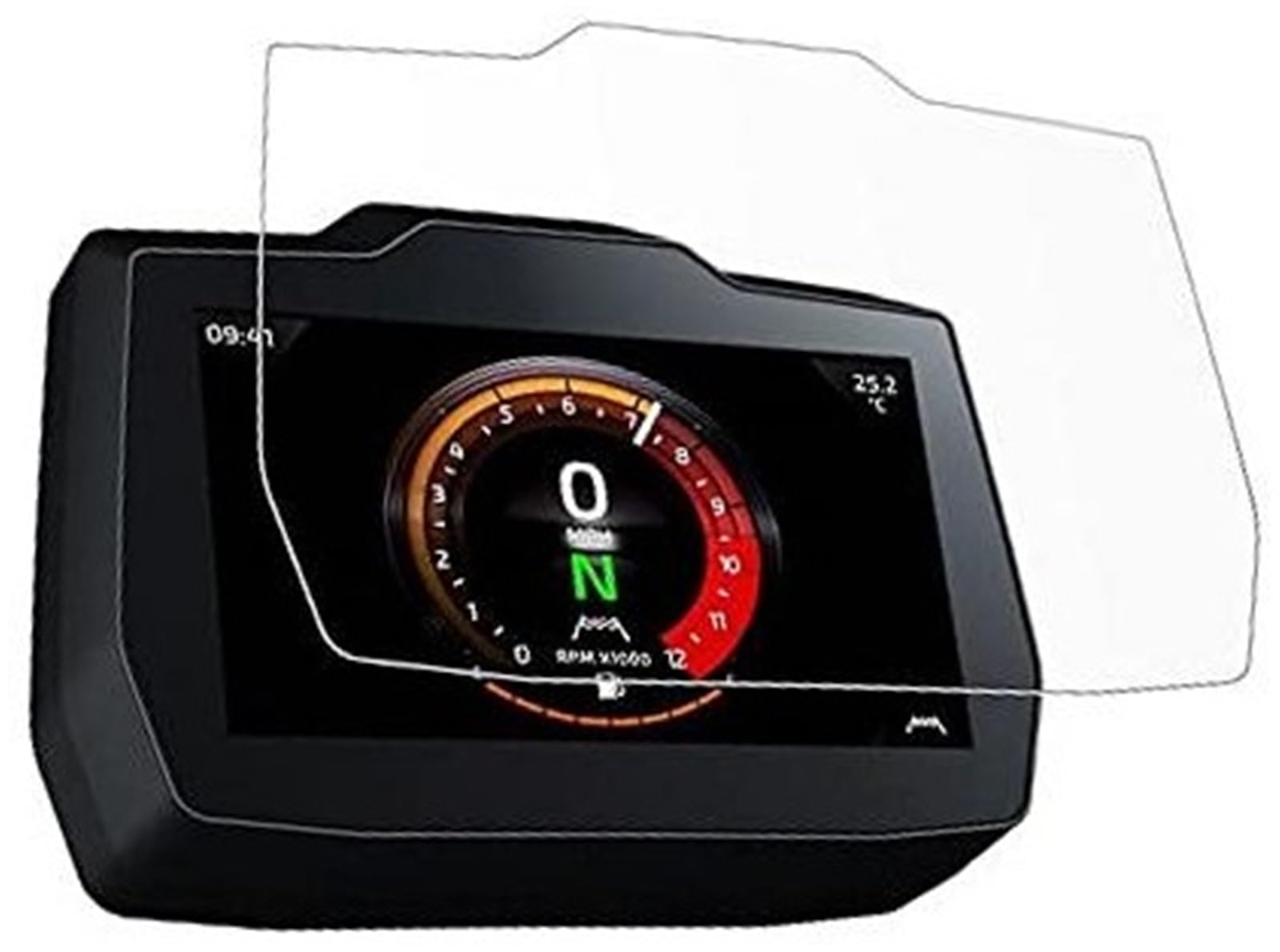 Abdeckung für elektrisches Messgerät, XEBRAD Displayschutzfolie, for Tiger 1200 2022, Zubehör, Tacho-Kratz-Cluster-Display, for Tiger 1200 Motorrad(Black 4 x pcs) von XEBRAD