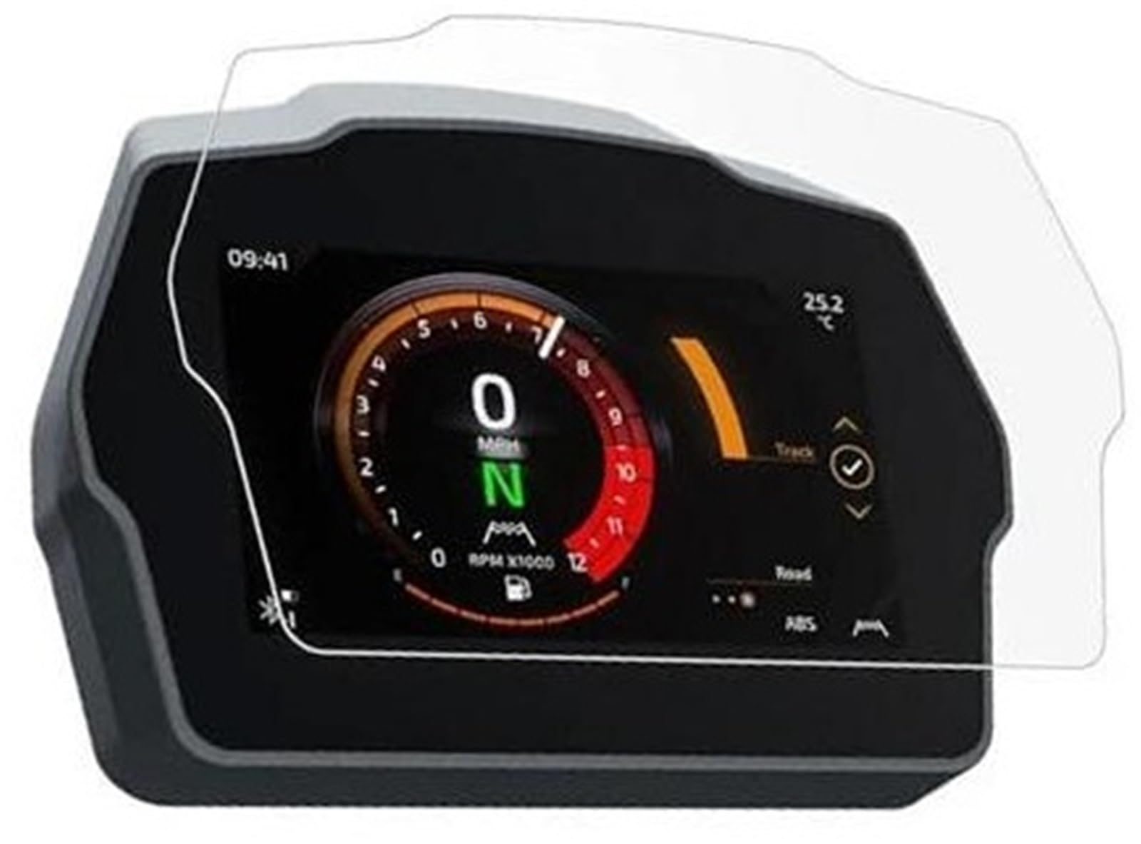 Abdeckung für elektrisches Messgerät, XEBRAD Displayschutzfolie, for Triumph, Speed Triple 1200 RS/RR 2022–2023, Motorrad-Armaturenbrett, Tacho, Kratzcluster, Displayschutz, Instrumentenfolie(Black 5 von XEBRAD