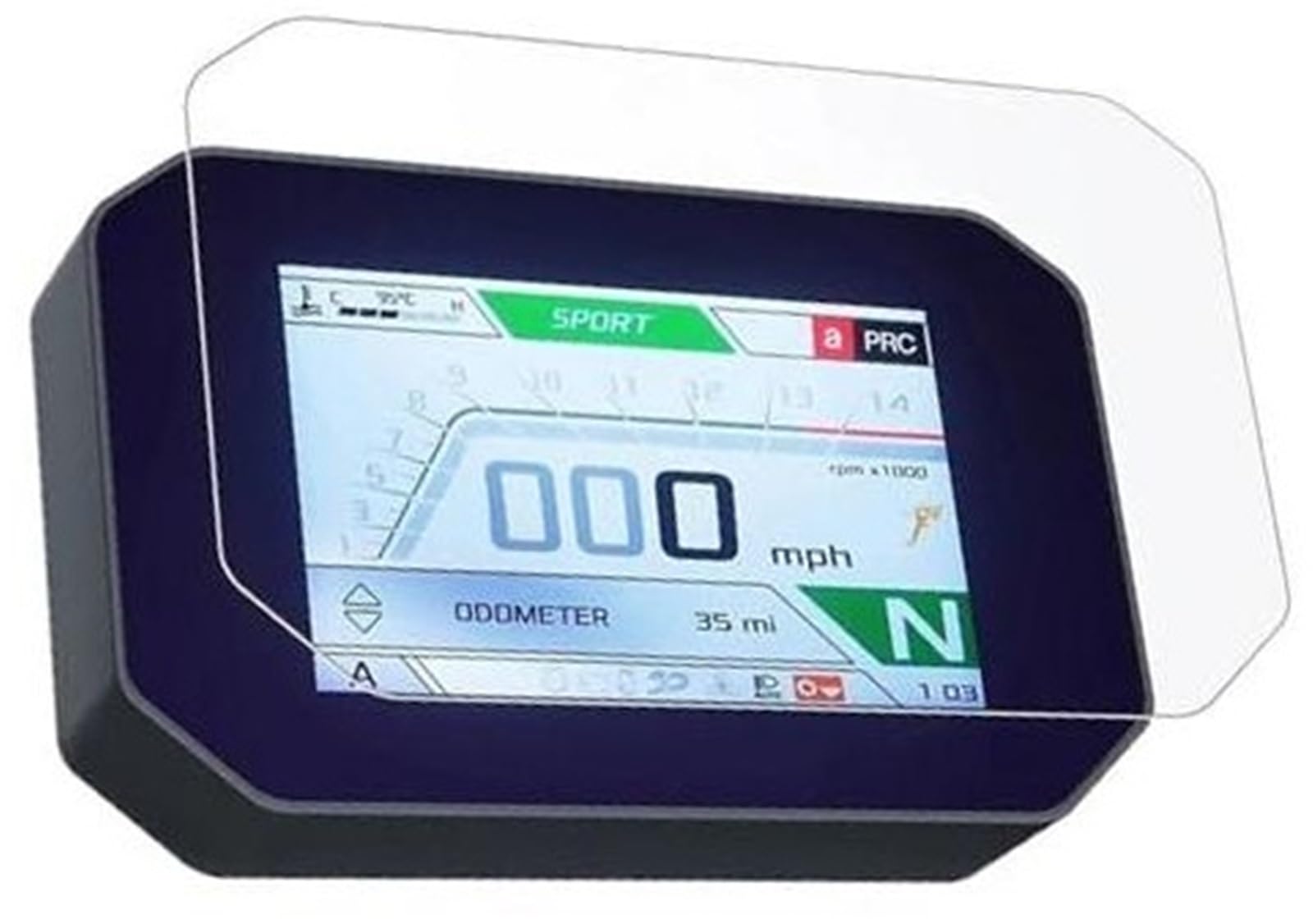 Abdeckung für elektrisches Messgerät, XEBRAD Displayschutzfolie 2022, Motorrad-Kratz-Cluster-Display Tuareg 660, for Aprilia, Tuareg660 RSV4/Tuono V4(Black 2 Sets) von XEBRAD