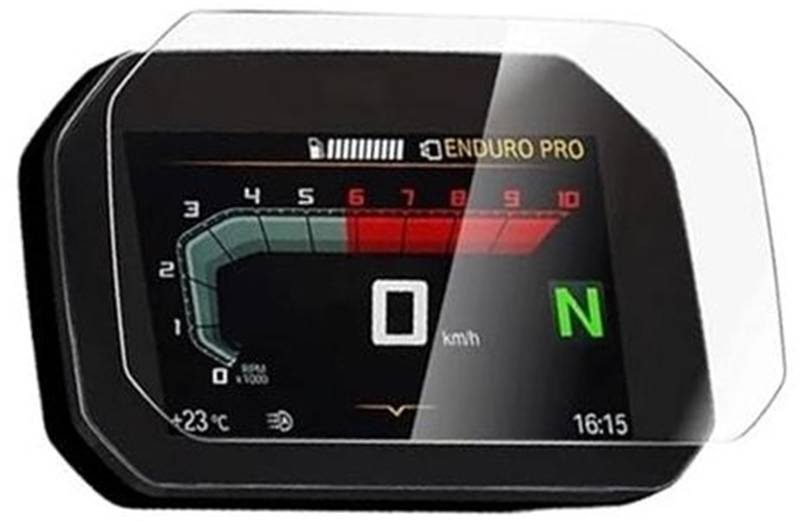 Abdeckung für elektrisches Messgerät, XEBRAD Displayschutzfolie Motorrad Cluster Scratch Cluster Displayschutzfolie Schutzfolie, for C400X F900R F900XR S1000RR S1000XR M1000RR 2018+(Black 5 Set) von XEBRAD