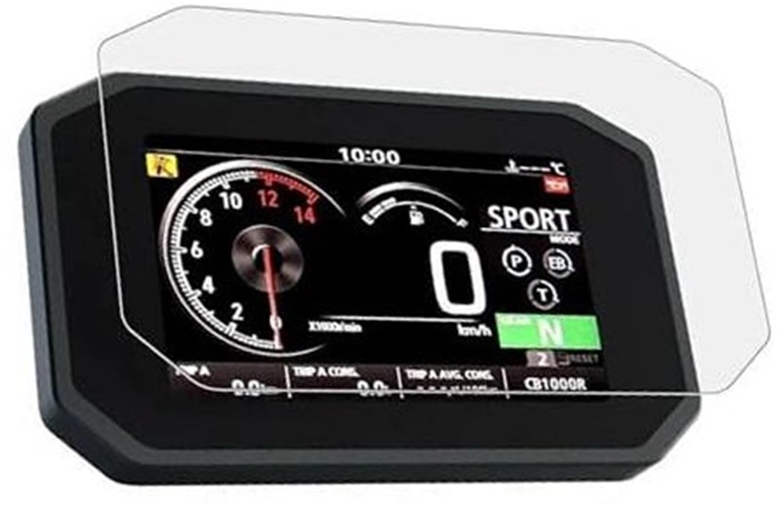 Abdeckung für elektrisches Messgerät, XEBRAD Displayschutzfolie Motorrad Instrument Cluster Kratzschutzfolie Displayschutzfolie, for CB1000R, forza750 X-ADV XADV, für, Forza 750 2021-(Black 2 x pcs) von XEBRAD