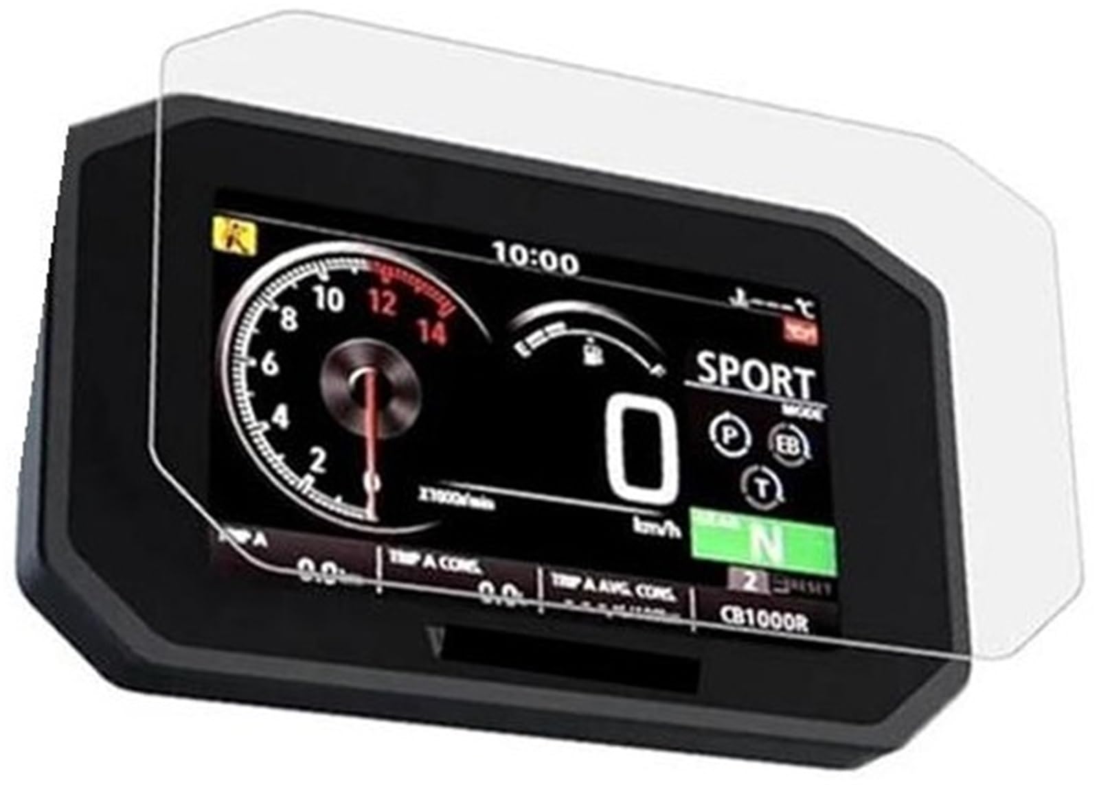 Abdeckung für elektrisches Messgerät, XEBRAD Displayschutzfolie Motorrad Instrument Cluster Kratzschutzfolie Displayschutzfolie, for Hornet CB750 750 Hornet750 2023(Black 1 Set) von XEBRAD