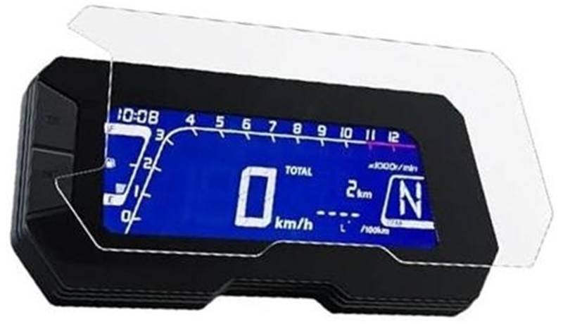 Abdeckung für elektrisches Messgerät, XEBRAD Displayschutzfolie Motorrad Scratch Cluster Protection Instrument Film Zubehör Bildschirm, for CB125 CB125R CB150 CB250R CB300R 2018-2022(Black X4) von XEBRAD