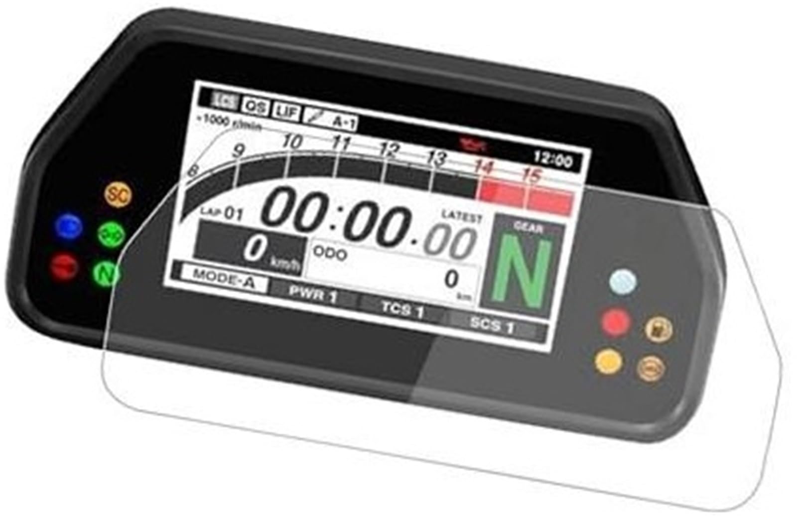 Abdeckung für elektrisches Messgerät, XEBRAD Displayschutzfolie Motorradzubehör Instrumentenschutzfolie Armaturenbrett Displayschutzfolie, for YZFR1 YZF R1 R1M R1S MT10SP Racer 900 GT von XEBRAD