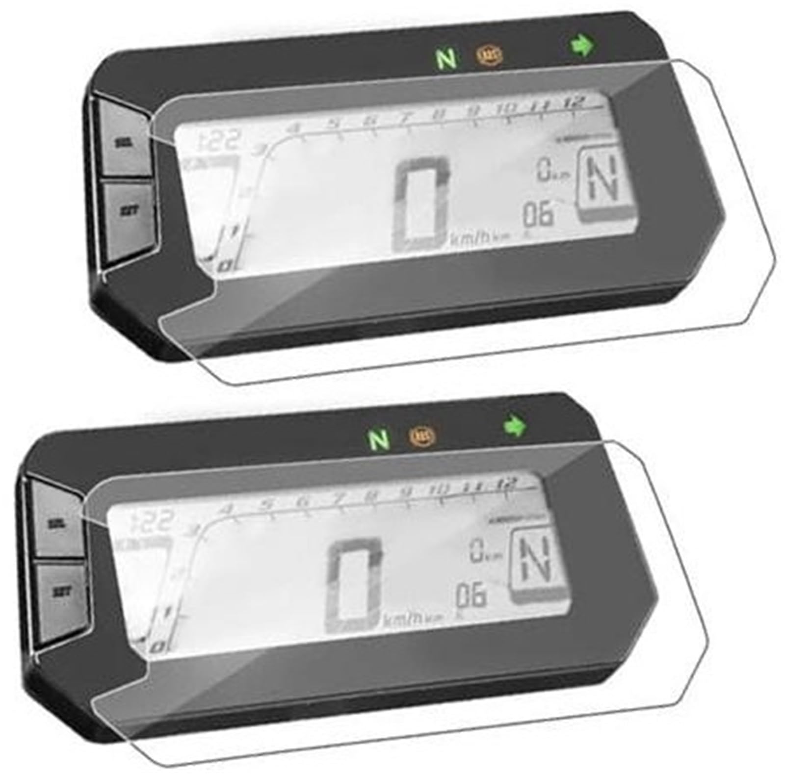 Abdeckung für elektrisches Messgerät, XEBRAD Displayschutzfolie for Motorräder, Kratz-Cluster-Armaturenbrett-Schutz, for CRF300L CRF 300L Rally MSX125 LX0E von XEBRAD