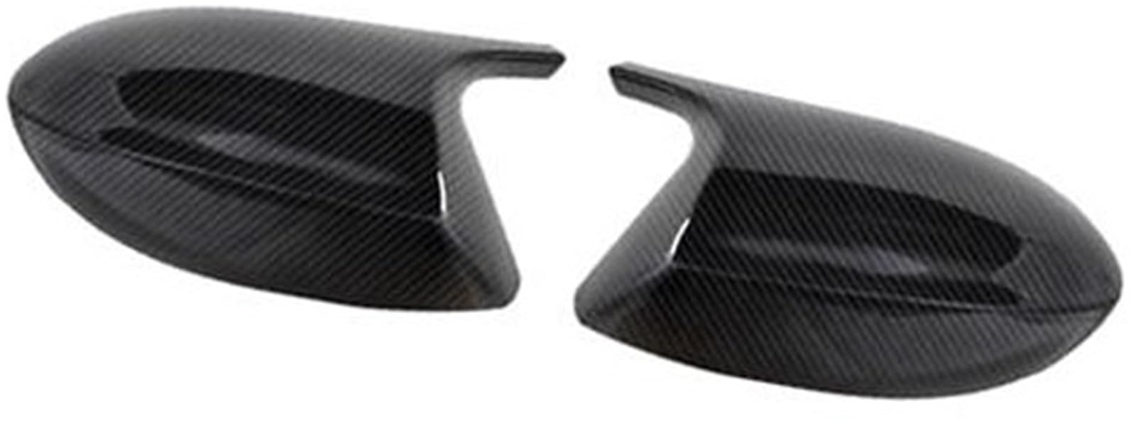 Auto-Außenspiegelschale, XEBRAD Kohlefaser/ABS Auto-Rückspiegelkappen-Abdeckung, Ersatzflügel, Rückspiegel-Abdeckkappe, for, E89 Z4 2009–2018(BLACK Carbon fiber pattern) von XEBRAD