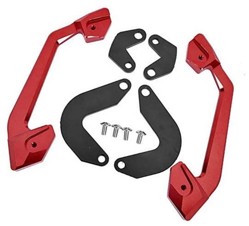 Fahrzeugtür-Dichtungsstreifen, XEBRAD Haltegriff for Motorrad, Beifahrersitz, Haltegriff, Handlauf, Armlehne, CB 650R CB650 R 2019 2020, Zubehör(Red) von XEBRAD