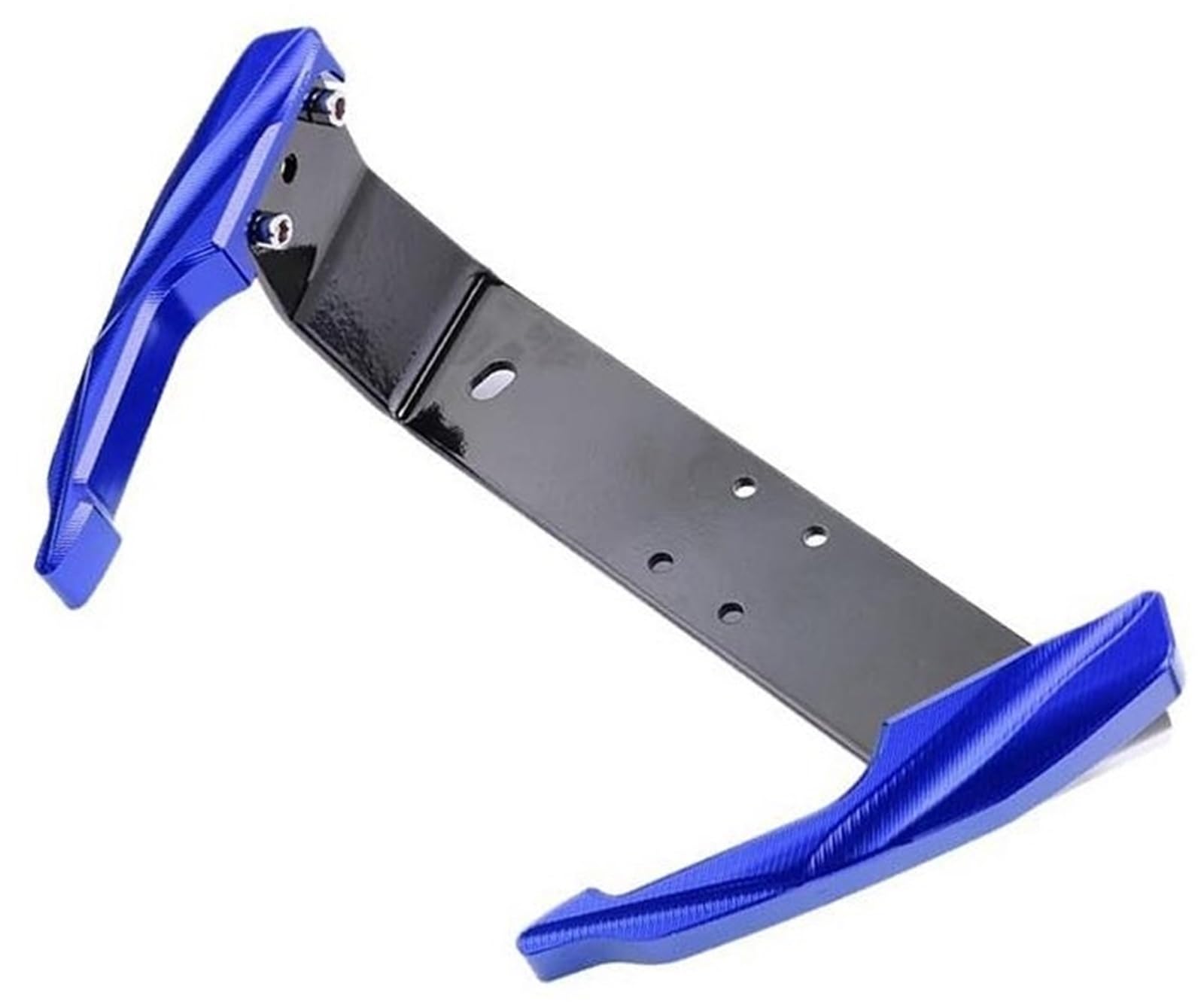 Fahrzeugtür-Dichtungsstreifen, XEBRAD Motorrad-Beifahrergriff hinten, CNC-Aluminium-Heckhandlauf, hintere Schiene, Armlehne, Haltegriff, for TNT125 BJ125-3E TNT 125(3D Blue) von XEBRAD