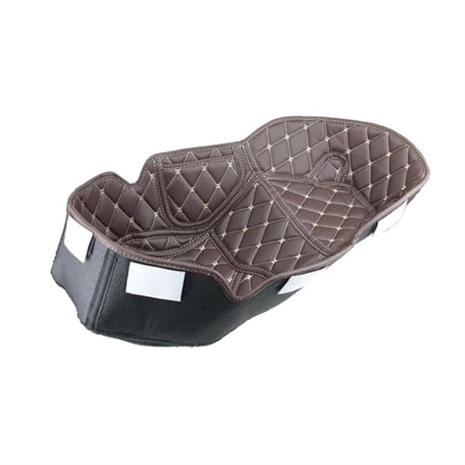 Kofferraummatte für Motorrad, XEBRAD KODASKIN PU-Leder ADV Kofferraumschutz for Motorrad, for Sitz, Schalenpolster Adv150 ADV 150(Black Brown) von XEBRAD