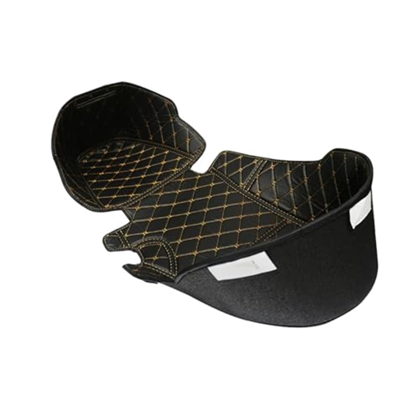 Kofferraummatte für Motorrad, XEBRAD Motorrad-Aufbewahrungsbox aus Leder, for Sitz, for Polster, Kofferraumschutz, Zubehör for XMA X300 Xmax300(Black Gold) von XEBRAD