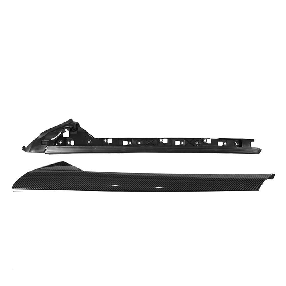 XEBRAD 1 Satz Windschutzscheiben-Säulenverkleidungsleisten, for Ford, for Explorer, 2011–2019, ersetzt BB5Z7803136AA BB5Z-7803136-AB 926–450/451 Windschutzscheiben-A-Säulen-Formteil(2PCS RIGHT Carbon) von XEBRAD