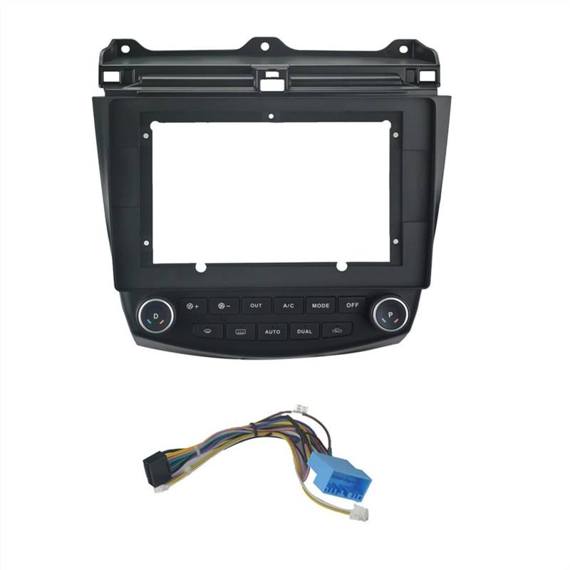 XEBRAD 10,1-Zoll-Autoblende mit Klimaanlage und Canbus-Box, for Accord, 7. 2003-2007, Blenden, Armaturenbrett, Auto-DVD-Rahmen Kfz-Stereo-Panel-Kit(with DUAL) von XEBRAD