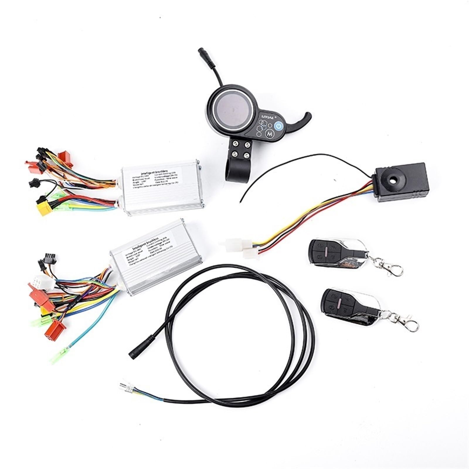 XEBRAD 10-Zoll-Elektroroller-Instrumentenanzeige E-Scooter-Armaturenbrett, for Kugoo, M4 Kick Scooter 6Pins Teile ersetzen Anzeigetafel für Elektroroller(Controller 36V) von XEBRAD