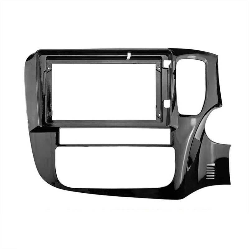 XEBRAD 2-Din-Autoblende, for Mitsubishi Outlander 2017-2019, Stereo-Doppel-Din-Auto-DVD-Rahmen, Blendeneinbau, Armaturenbrettmontage Kfz-Stereo-Panel-Kit(Right Wheel Frame) von XEBRAD