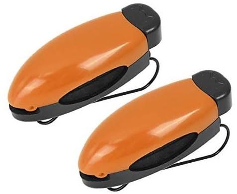 XEBRAD 2 Pcs Orange Schwarz Auto Sonnenblende Brille Sonnenbrille Karte Halter Clip Sonnenblenden-Clips(Orange) von XEBRAD