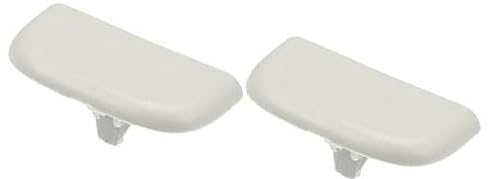 XEBRAD 2 Stück weißer Sonnenblendenkappen-Clip Nr. DS7Z54672A40AF, for Ford, Edge 15-23 Sonnenblenden-Clips(White) von XEBRAD