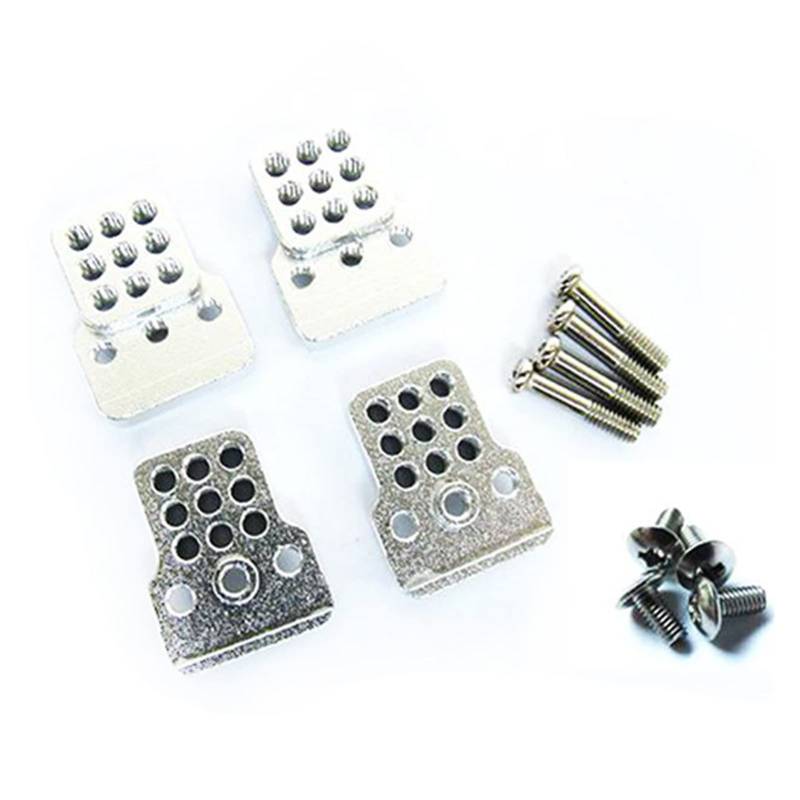 XEBRAD 4-teiliges RC-Auto-Metall-Stoßdämpfer-Halterungs-Set, Stoßdämpfer-Verlängerung, for Sitz, 1/16 WPL C-14/C-14K/C-24/C-24K LKW-Geländewagen Auto-Stoßdämpferhalterung von XEBRAD