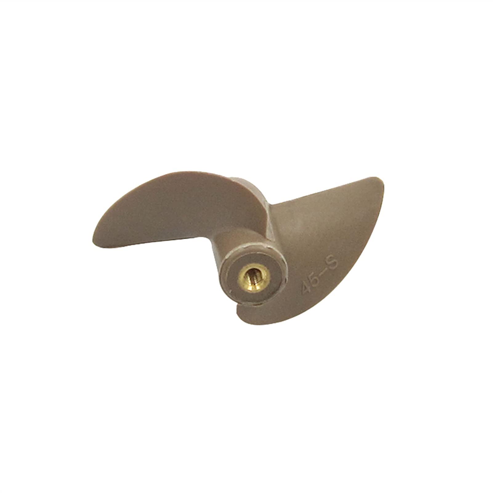 XEBRAD 8 Stück elektrisches Modellboot, 2-Blatt-CW-CCW-Propeller mit Kupferkern, M3-Gewinde, Halbimmersionspaddel-Durchmesser /45mm Prop Bootspropeller aus Metall(8pcs cw D42xP29.5mm) von XEBRAD