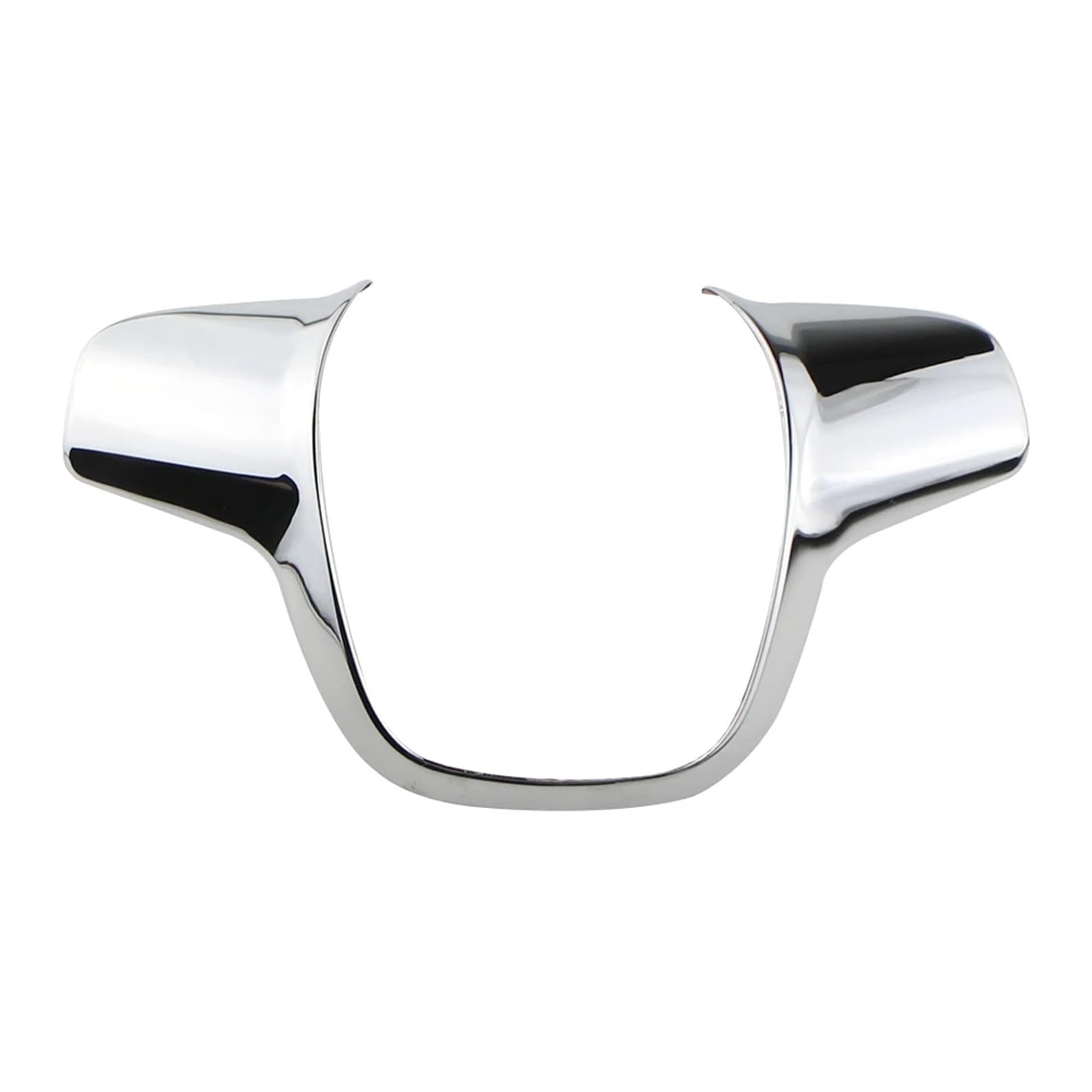 XEBRAD Auto-Lenkradabdeckung, for Ford, for Focus 3 MK3 2012–2014, for KUGA 2013–2015, ABS-Aufkleber-Dekoration Dekorativer Aufkleber fürs Lenkrad(1pc-Bright Sliver) von XEBRAD