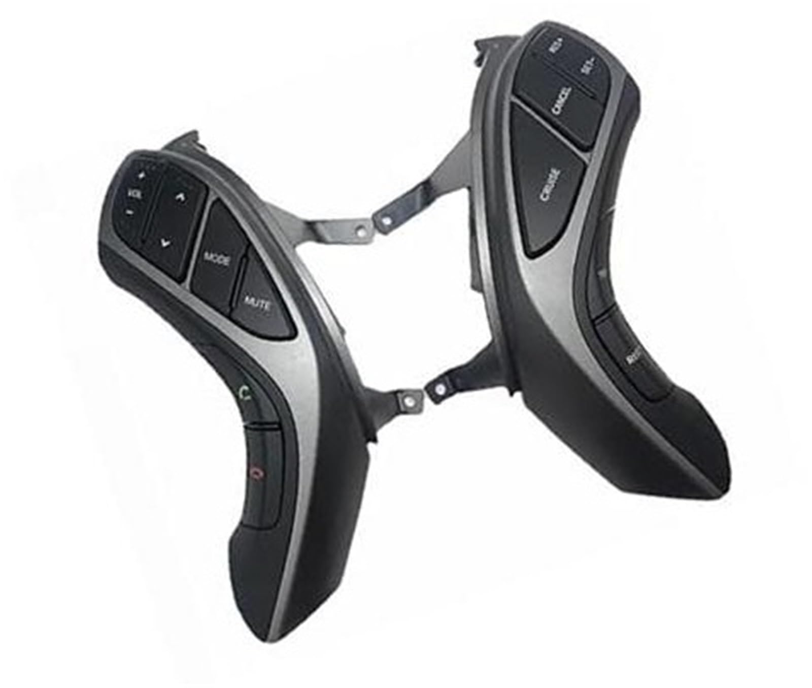 XEBRAD Auto-Tempomat-Taste, for Hyundai, for Elantra, 2012–2015, for I30 MT at 2012–2014 MT Auto-Tempomat-Musik-Lenkradtasten, Multimedia-Navigation Lenkradtastensatz(Black 14pins) von XEBRAD