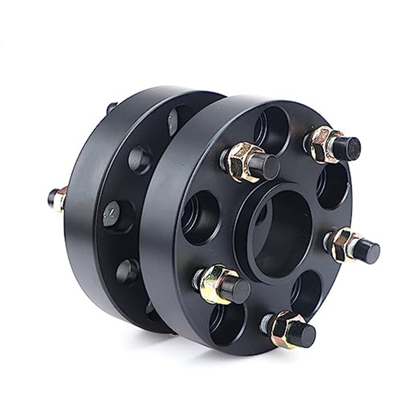 XEBRAD Autoraddichtung 2-teilig, for Crown, for GT2000, for Prius 15–50 mm PCD 5 x 100 CB 54,1 mm 5-Loch-Aluminium-Radabstandshalter passend for Radabstandshalter Auto-Radnaben-Abstandshalter(BLACK 30 von XEBRAD