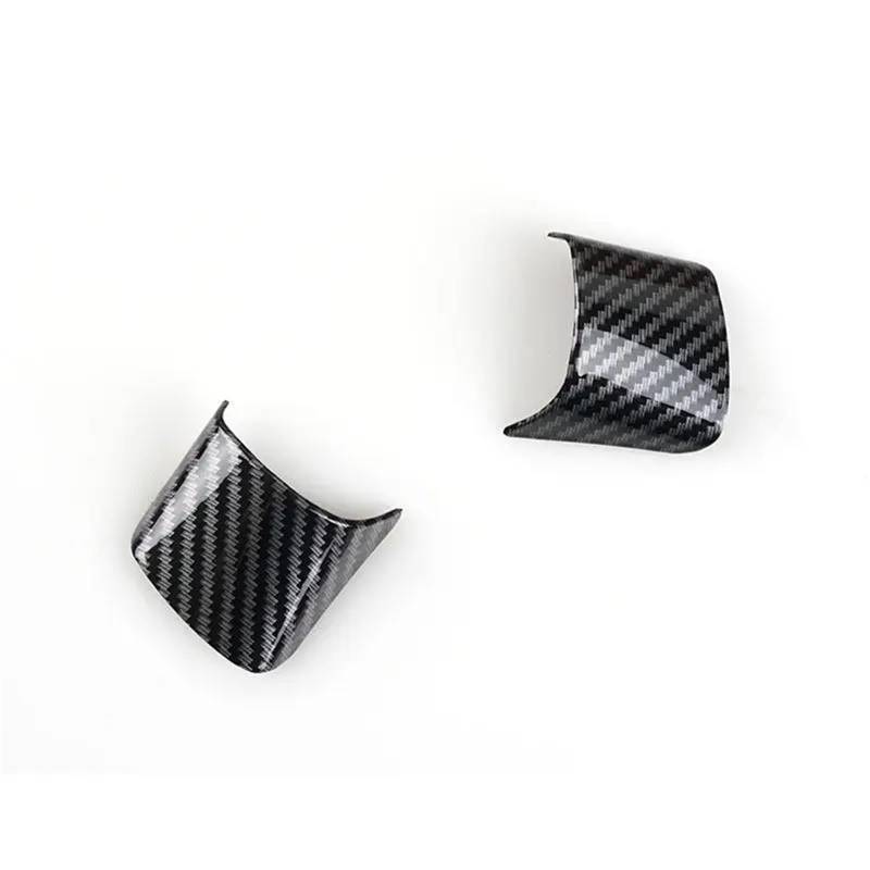 XEBRAD Autozubehör Innenlenkradabdeckung ABS Carbon Fiber Style Trim, for Ford New, for Focus 3 MK3 Limousine Schrägheck 2012 2013 2014 Dekorativer Aufkleber fürs Lenkrad(2pcs) von XEBRAD