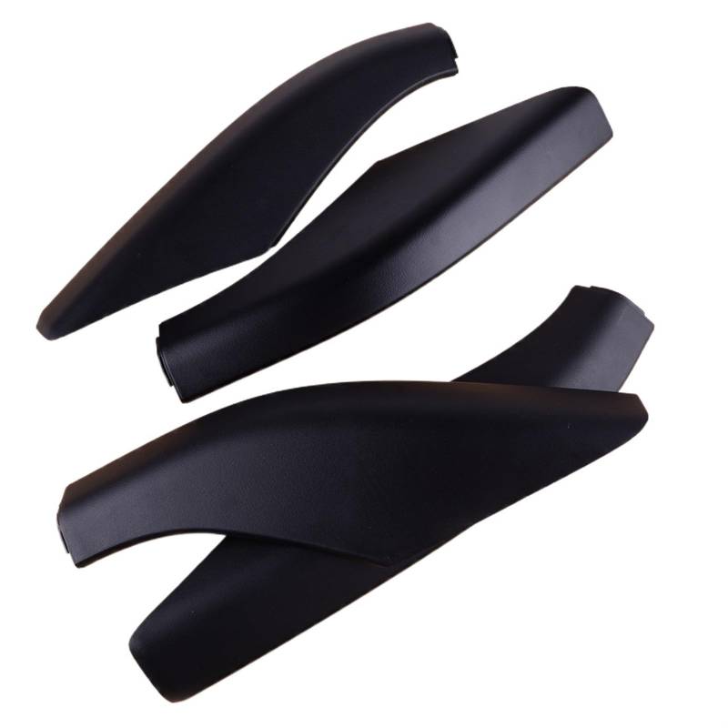 XEBRAD Beler 4PCS Kunststoff Schwarz Auto Dach Gepäckträger Schienenendabdeckung Schale, for Land Rover, for Freelander 2 2008-2011 2012 2013 2014 Autodachträger von XEBRAD