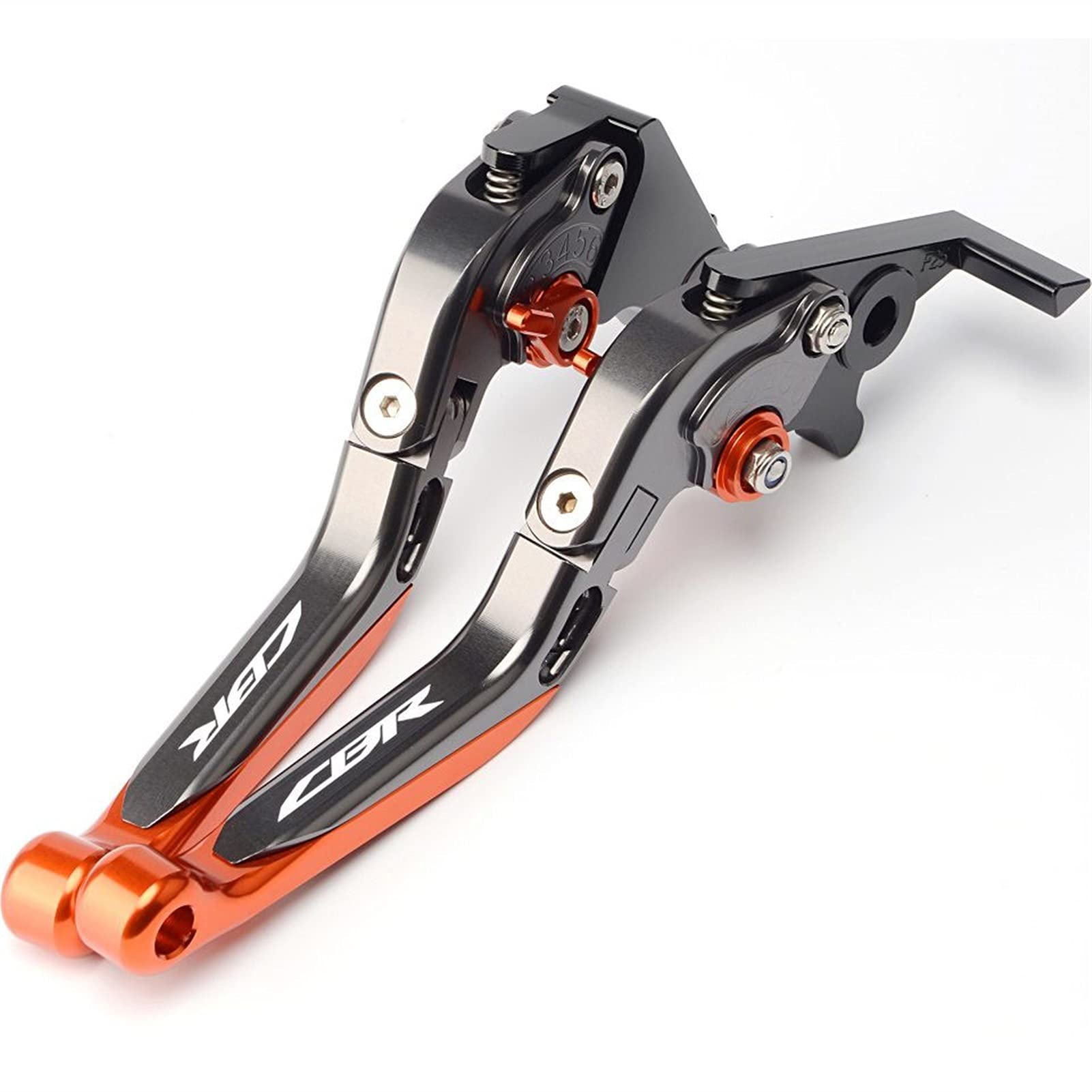 XEBRAD CNC Aluminium Motorradzubehör Bremskupplungshebel, for CBR250R CBR300R CBR500R CBR 250R 300R 500R 2013-2017 Motorrad-Kupplungshebel(Titanium orange) von XEBRAD