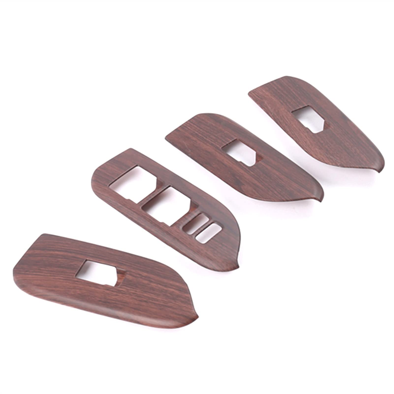 XEBRAD Chrom-Fensterschalter-Abdeckung, for Toyota, for Land Cruiser, 150 Prado LC150 FJ150 2010-2014 - 2017-2019 Dekorationszubehör Kfz-Schalterverkleidung(ABS Wood Grain Low) von XEBRAD